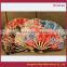 2015 Antique House Decorative or Promotion or Holiday Gift Silk Shell Shpe hand held fan