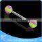 Double Cool Color Balls Fake Industrial Barbell Piercing Jewelry