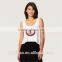 Custom 2015 Fashion Ladies Short Tank Top Manufacturer With Printing