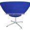 2016 Modern Style Blue Fiberglass And Cashmere chairs For Living Room Or Offica Room