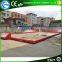 Hot New design red inflatable football field soap soccer field for sale