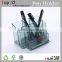 Acrylic imitation plastic pocket pen holder with business card pocket