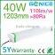 Energy Saving IP65 1200mm 40w tri-proof led light for factory waterproof ip65 led tri-proof lighting fixture