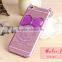 Cartoon Mickey Mouse Pattern Transparent Soft TPU Material Back Cover with Kickstand for Samsung S6 S6edge