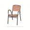 Special design restaurant used wooden armrest dining chairs
