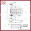304 Stainless Steel Semi Truck Trailer Rear Door Lock Bar Lock Rod Locks 107145AM 107145AS