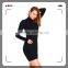 Seamless high neck latest design fashion women dress