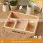 High Quality Wood Tray Wooden Box with Dividers for Mini Succulent Plant