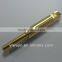 Customized brass shaft pin, brass axle shaft