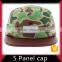 Small moq customized design 5 panel hat with lighting led