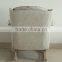 Modern style with variety of fabrics covered wooden armchair fabric rocking chair