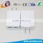 White plastic 5v fast usb home charger power adapter
