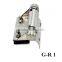 spring loaded glass hinge for round post
