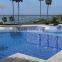 25*25mm outdoor swimming pool wall tile blue white mixed mosaic