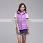 Purple Puffer Polyester Waistcoat Women