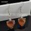  Online Shopping Stainless Steel Red Glass Earring