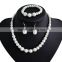 Wholesale Latest Design Fashion Necklaces Women Luxury Statement Diamond Jewelry Set SKJT0586
