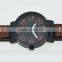 fancy classic man quartz alloy case charm leather watch
