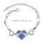New Arrival HOPE Letter Jewelry Mom Sister Daughter Bracelet HOPE Heart Shape Beads Crystal Rhinestone For Women Gifts