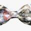 Custom photo print fashion design cotton bowtie with kitten print