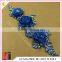 HC-4864-1 Hechun Bulk Wholesale Royal Blue Rhinestone Lace Applique Beaded