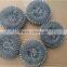 Galvanized iron wire mesh scrubber for dish washing pot scourer