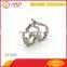 Double Hearts metal lapel pin badge maker