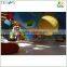 Colorful nylon rope hand-knitted swing ball in kids indoor net playground