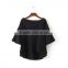 cheap china wholesale clothing cap sleeve asymmetrical t shirt pure color off shoulder shirt for women