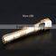 Golden Aluminum T6 Micro USB Rechargeable flat led flashlight