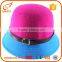 Wholesale handmade fedora felt hat stylish multi color felt hillbilly hat for women                        
                                                                                Supplier's Choice