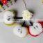 Wholesale price Soft Colorful Sheep Fur Keychain Chain Pendant Cute Fur Bag Ring