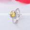 China factory wholesale fashion popular style silver ring with big red stone