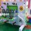 Slitting and rewinding rotary label die cutting machine