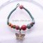 2016 Wholesale Antique Unisex Knit Bracelet , Bangle Jewelry Alloy Butterfly Handmade Beads Bracelet/