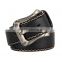 May New Design Marbling Lines Man Leatheroid Waist Belt