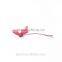 Fashion girls kids colorful chiffon Bunny Ears metal hair CLIPS PINS