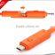 New Products universal rotating usb charging cable, 360 Rotating 2 in 1 usb charging cable for Iphone