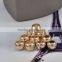 Brass metal 14k gold plating round spacer bead with many sizes