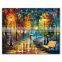 Handmade Abstract Dance Knife Oil Painting
