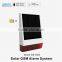 Waterproof Wireless multi-language IOS/Android APP gsm alarm system solar power gsm alarm sms