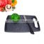 Marble Color Food Grade Plastic Cutting Board Antibacterial PP Chopping Block With Anti-Slip TPR Edge Kitchen Assessaries