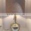 Portugal hot sale in thicken base spotted glass desk lamp with white fabric lamp shade for bedside lighting