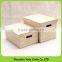 Original wood material shoe box with separated lid, making solid wooden box for storage