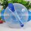 Factory manufacture stay put spill proof baby plastic bowl set with spoon