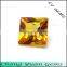 Princess cut square shape 55# yellow sapphire