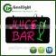 Juice Bar Banner 22*13 inch Advertising LED Sign Display