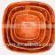 woven wooden plate and bowl