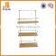 Bathroom wooden and wire Shelf