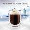  high borosilicate double wall coffee cup for 80ml